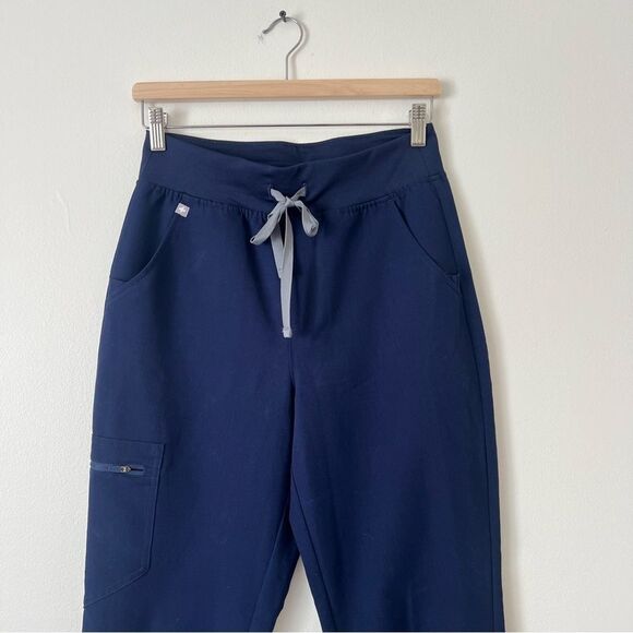FIGS Zamora Jogger Scrub Pants Navy Blue Size Small - Picture 3 of 6